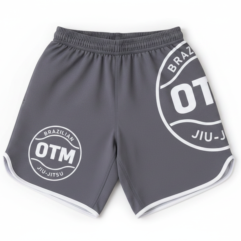 OTM Grey Shorts on White Background