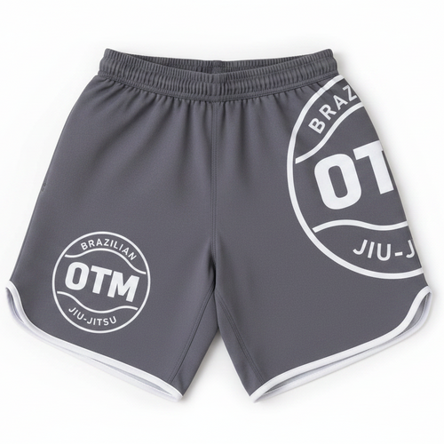 OTM Grey Shorts on White Background
