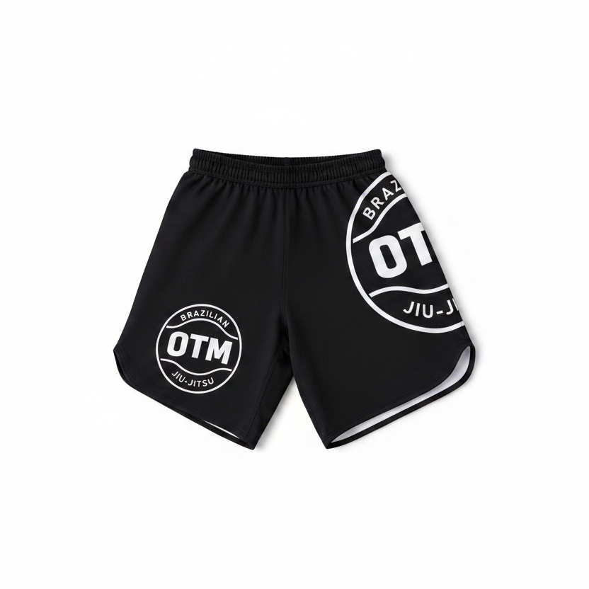 OTM Shorts on White Background