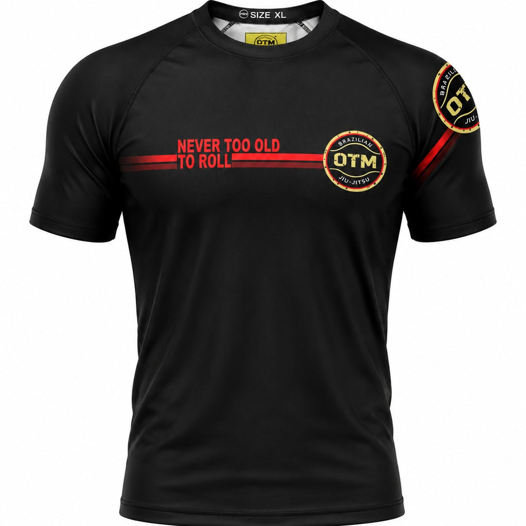 "NEVER TO OLD" BJJ RASHGUARD
