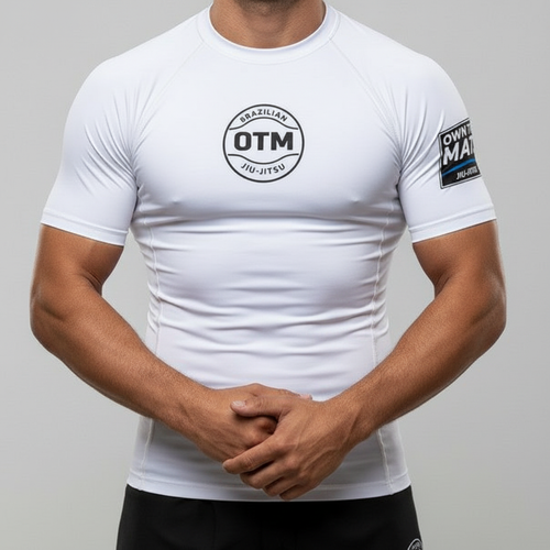 White OTM Rashguard Front
